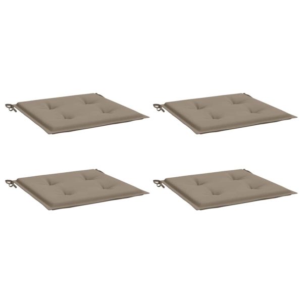 Perne scaune grădină 4 buc. gri taupe 50x50x3cm țesătură Oxford