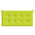 Pernă de bancă de grădină, verde, 120x50x3 cm, textil oxford