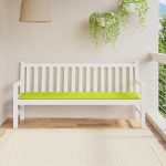 Pernă de bancă de grădină, verde, 180x50x3 cm, textil oxford