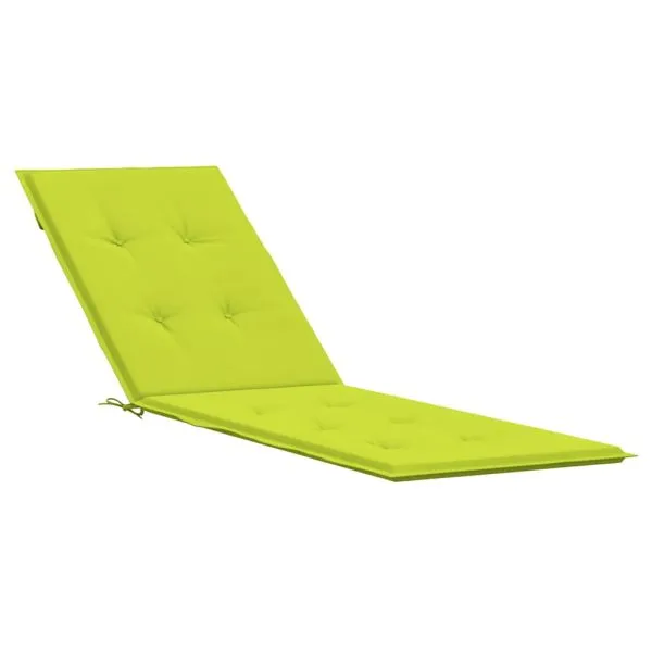 Pernă de șezlong, verde aprins, (75 + 105) x 50 x 4 cm