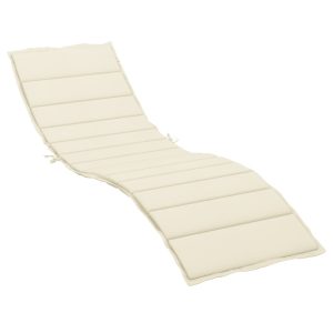 Pernă de șezlong, crem, 200x70x3 cm, textil oxford