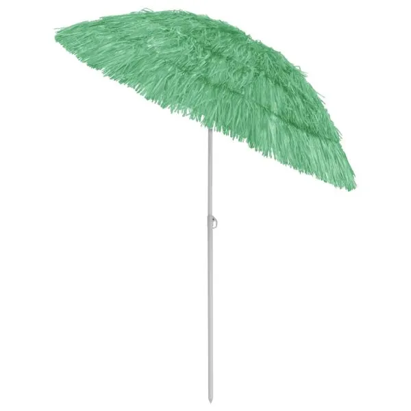 Umbrelă de soare de plajă Hawaii, verde, 180 cm