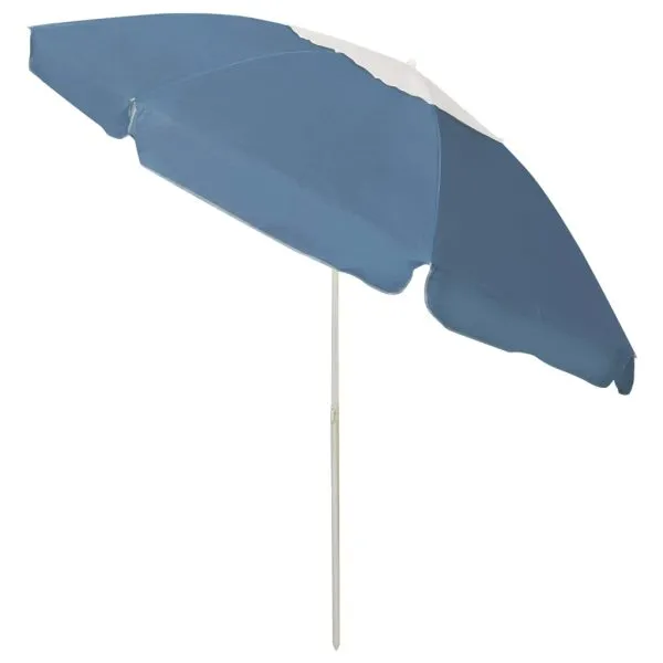 Umbrelă de soare de plajă, albastru, 240 cm