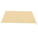 Pânză de rezervă copertină, galben și alb, 4×3,5 m