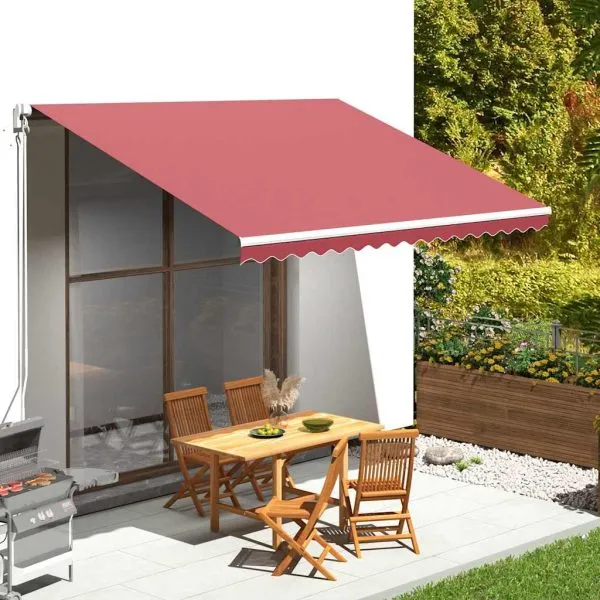 Pânză de rezervă pentru copertină, roșu vișiniu, 4×3 m
