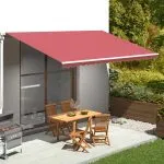 Pânză de rezervă pentru copertină, roșu vișiniu, 5×3 m