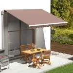 Pânză de rezervă copertină, maro, 4×3,5 m