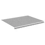Pânză de rezervă copertină, antracit și alb, 4,5×3,5 m