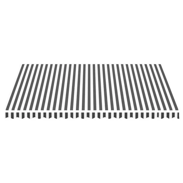 Pânză de rezervă copertină, antracit și alb, 4,5×3,5 m