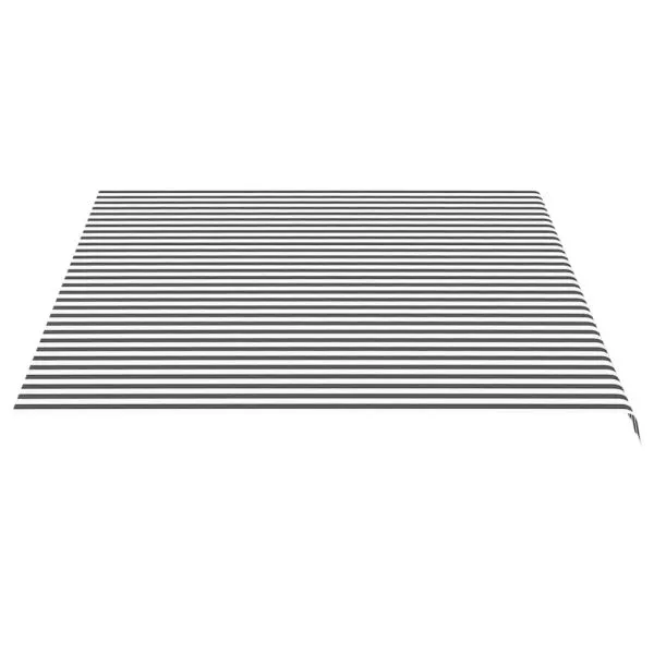Pânză de rezervă copertină, antracit și alb, 4,5×3,5 m