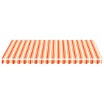 Pânză de rezervă copertină, galben și portocaliu, 3,5×2,5 m