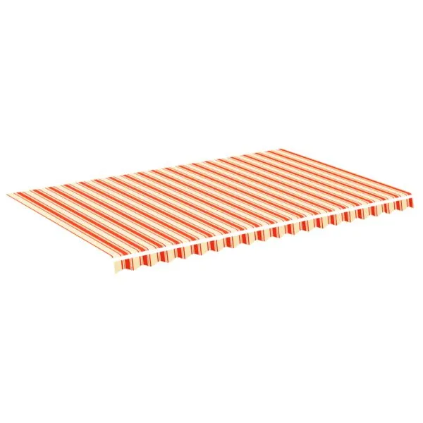 Pânză de rezervă copertină, galben și portocaliu, 5×3 m