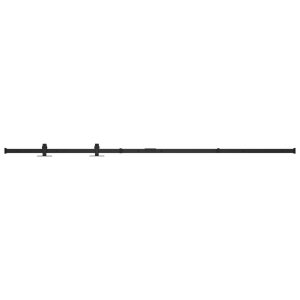 Set glisare ușă mini pentru dulap, oțel carbon, 200 cm