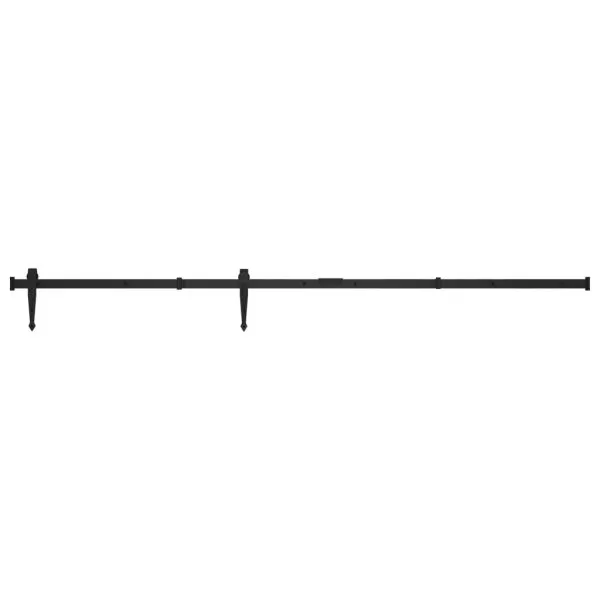 Set glisare ușă mini pentru dulap, oțel carbon, 122 cm