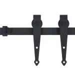 Set glisare ușă mini pentru dulap, oțel carbon, 122 cm