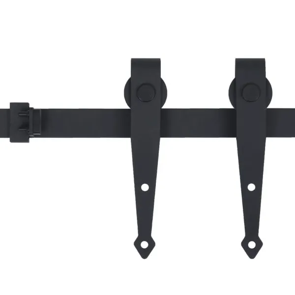 Set glisare ușă mini pentru dulap, oțel carbon, 122 cm