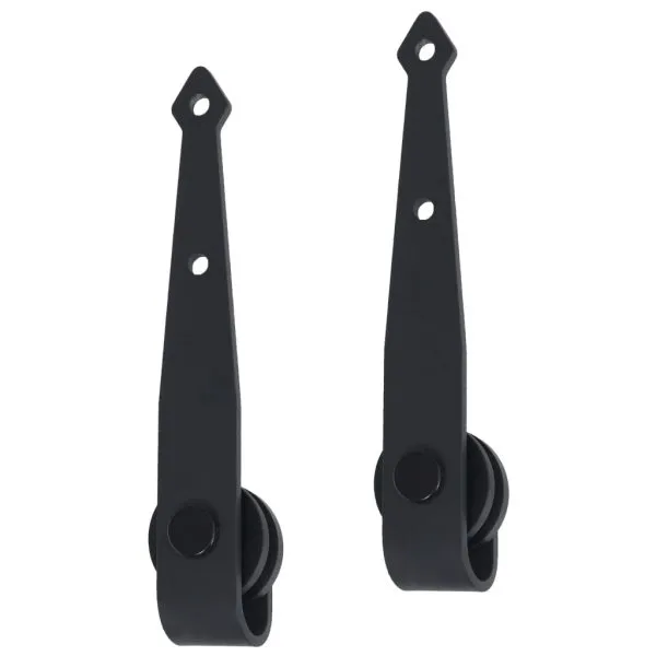 Set glisare ușă mini pentru dulap, oțel carbon, 122 cm