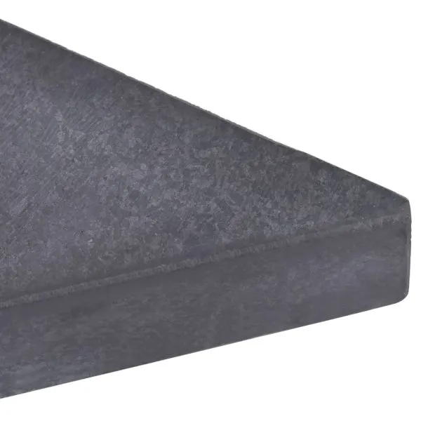 Placă de greutate umbrelă, negru, granit, 15 kg, pătrat