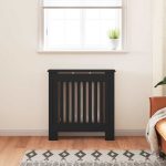 Mască pentru calorifer, negru, 78 cm, MDF