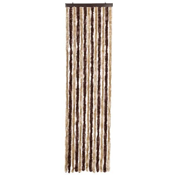 Perdea pentru insecte, bej și maro deschis, 56×200 cm, Chenille