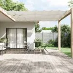 Copertină verticală, alb, 100×360 cm, țesătură Oxford
