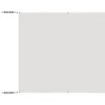Copertină verticală, alb, 100×800 cm, țesătură Oxford