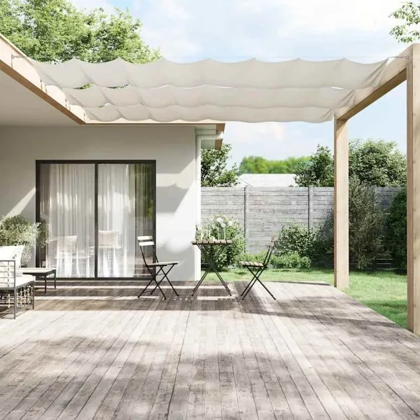 Copertină verticală, alb, 180×800 cm, țesătură Oxford