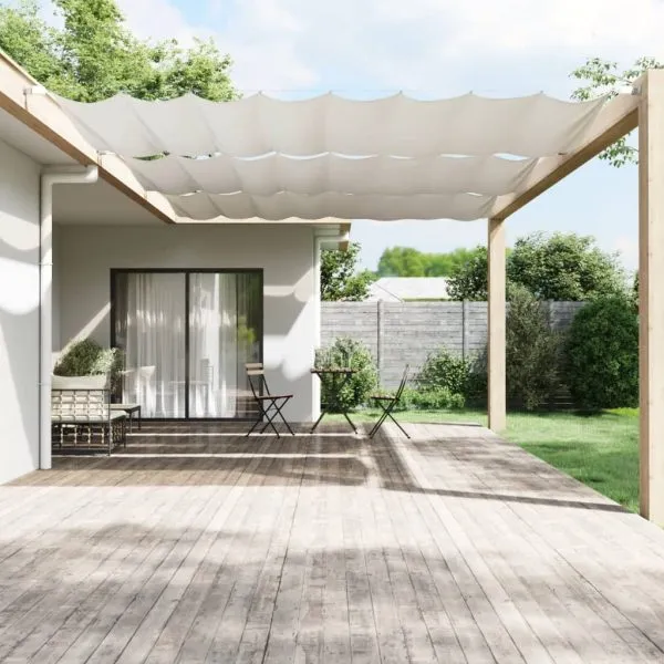 Copertină verticală, alb, 250×420 cm, țesătură Oxford