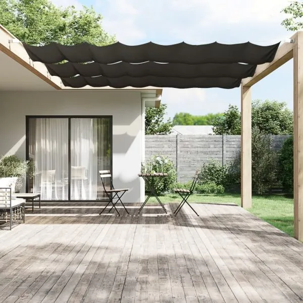Copertină verticală, antracit, 60×420 cm, țesătură Oxford
