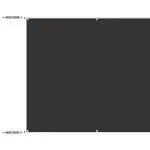Copertină verticală, antracit, 60×1000 cm, țesătură Oxford