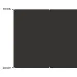 Copertină verticală, antracit, 180×1000 cm, țesătură Oxford