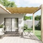 Copertină verticală, bej, 100×270 cm, țesătură Oxford