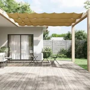 Copertină verticală, bej, 100×420 cm, țesătură Oxford