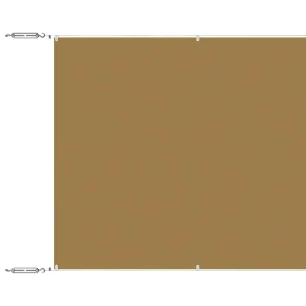 Copertină verticală, bej, 140×600 cm, țesătură Oxford