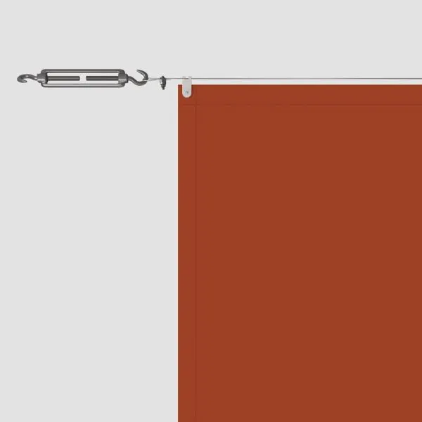 Copertină verticală, teracotă, 60×800 cm, țesătură Oxford