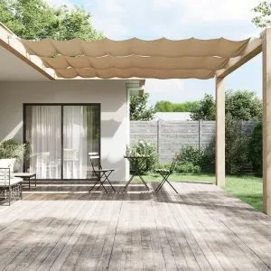 Copertină verticală, gri taupe, 60×420 cm, țesătură oxford