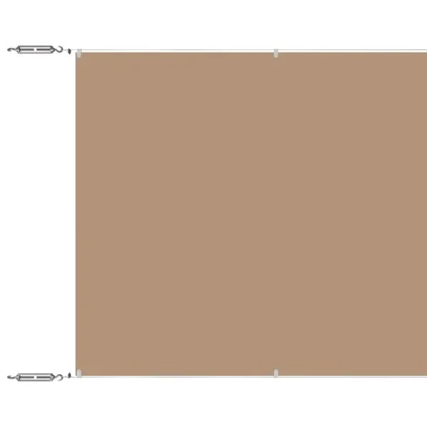 Copertină verticală, gri taupe, 60×800 cm, țesătură oxford