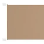 Copertină verticală, gri taupe, 140×420 cm, țesătură oxford