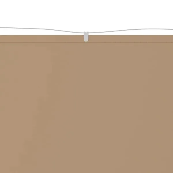 Copertină verticală, gri taupe, 140×420 cm, țesătură oxford
