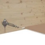 Copertină verticală, gri taupe, 140×800 cm, țesătură oxford