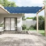 Copertină verticală, albastru, 100×600 cm, țesătură oxford