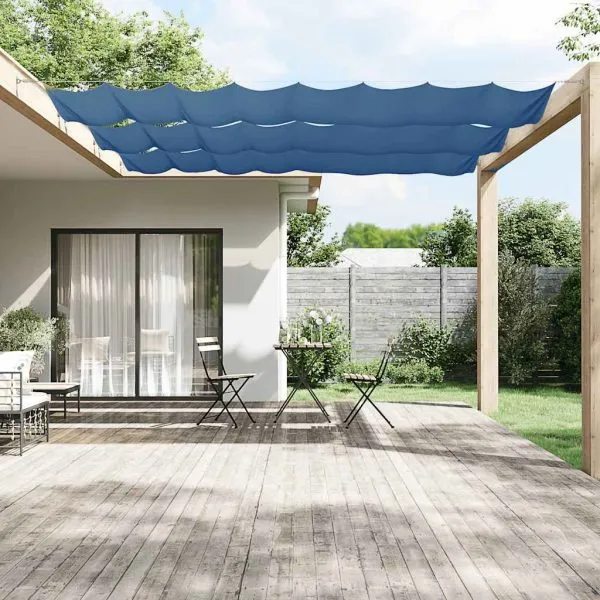 Copertină verticală, albastru, 180×1000 cm, țesătură oxford