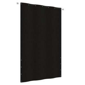 Paravan de balcon,negru, 140 x 240 cm, țesătură oxford