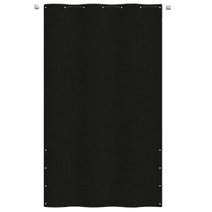 Paravan de balcon,negru, 140 x 240 cm, țesătură oxford