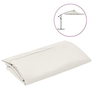 Pânză de schimb umbrelă de soare, alb nisipiu, 300 cm