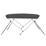 Parasolar barcă Bimini cu 2 arcuri, antracit, 150x120x110 cm