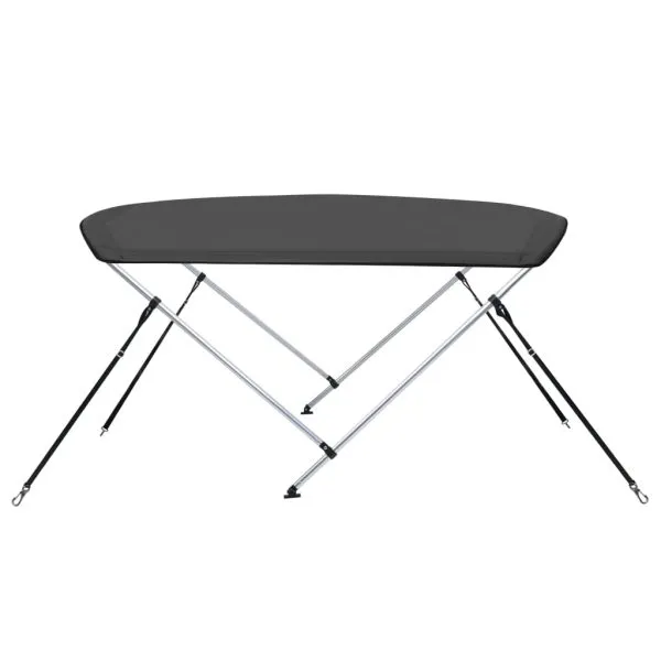 Parasolar barcă Bimini cu 2 arcuri, antracit, 150x120x110 cm