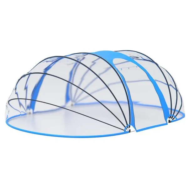 Cupolă pentru piscină, 530x410x205 cm, oval
