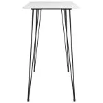 Set mobilier de bar, 5 piese, alb și negru