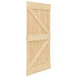 Ușă glisantă cu set feronerie, 90×210 cm, lemn masiv de pin